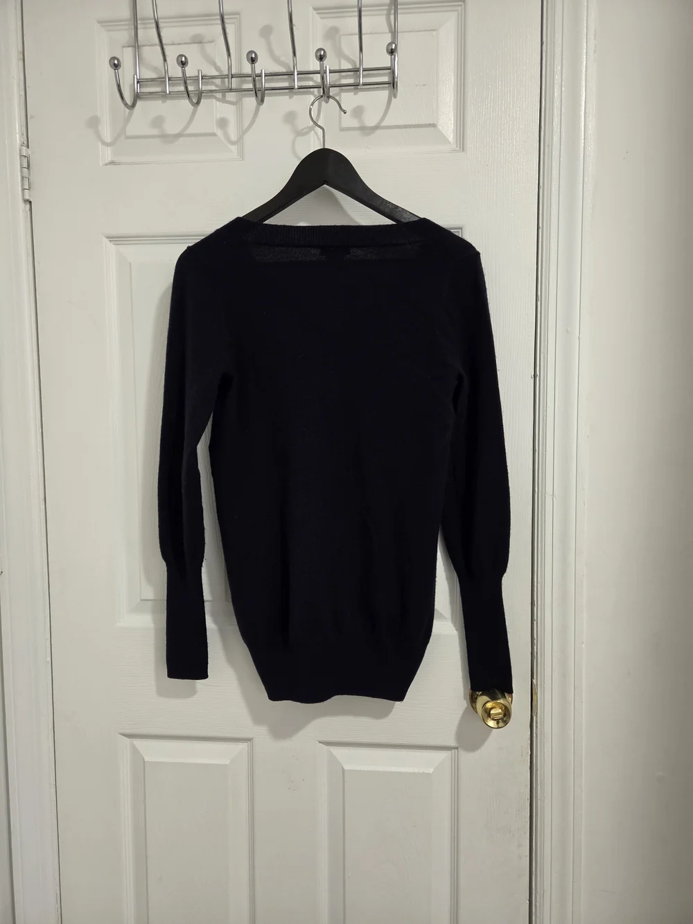 J.crew  Women's V-Neck Long Sleeve Sweater - Navy